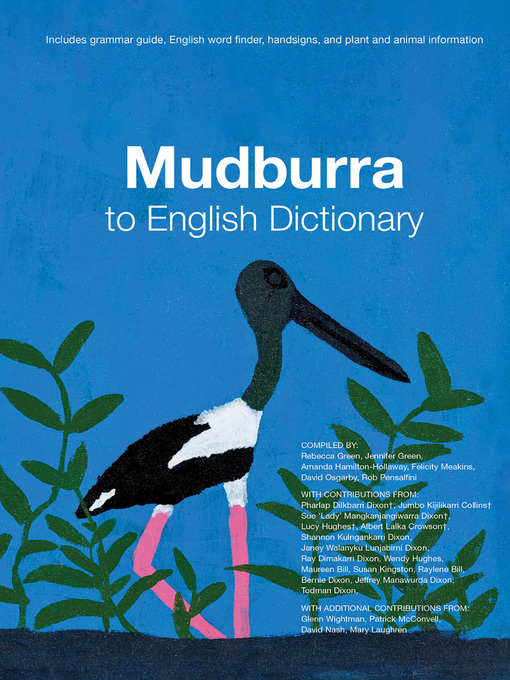 Title details for Mudburra to English Dictionary by Rebecca Green - Available